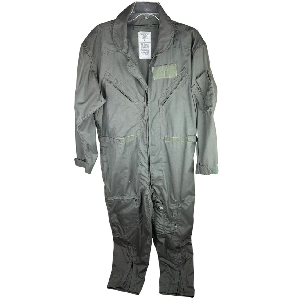 US Military Summer Flyers Coveralls Fire Resistant 46S Green